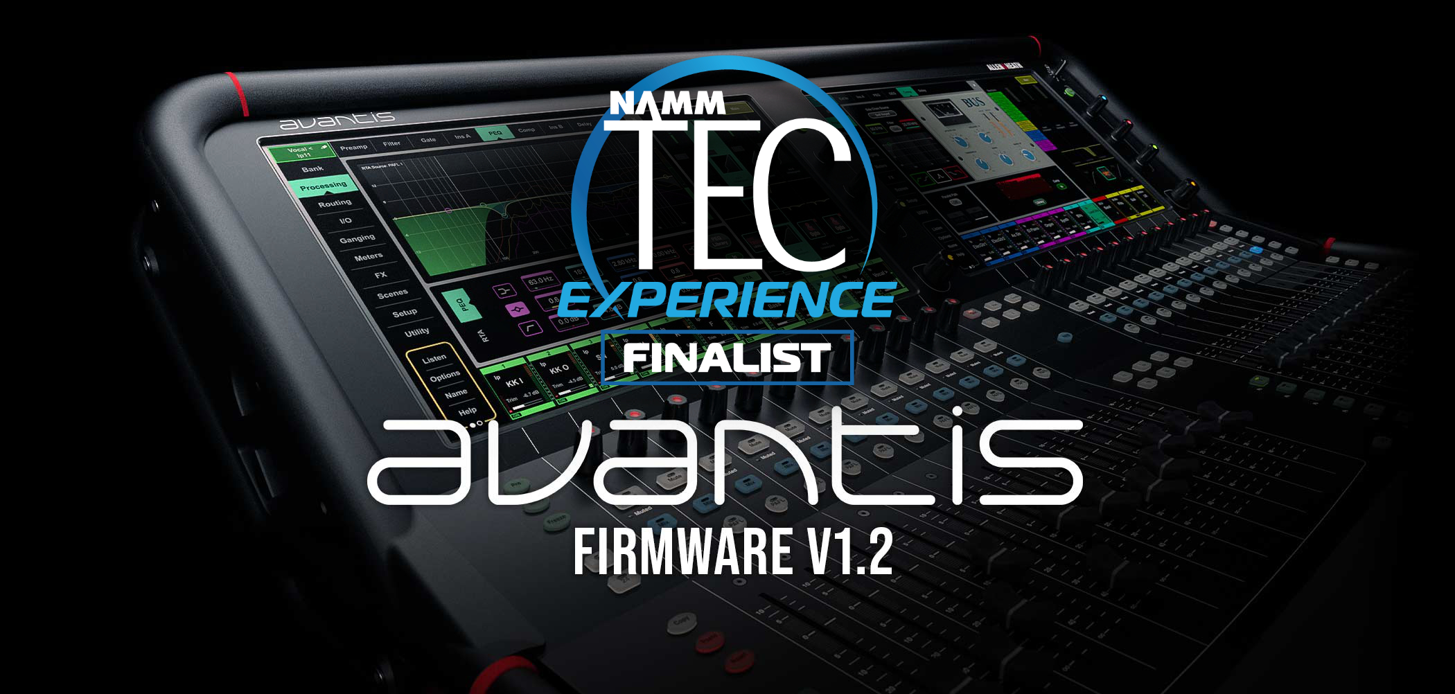 Allen & Heath Avantis V1.2 Named as a NAMM TEC Award Finalist