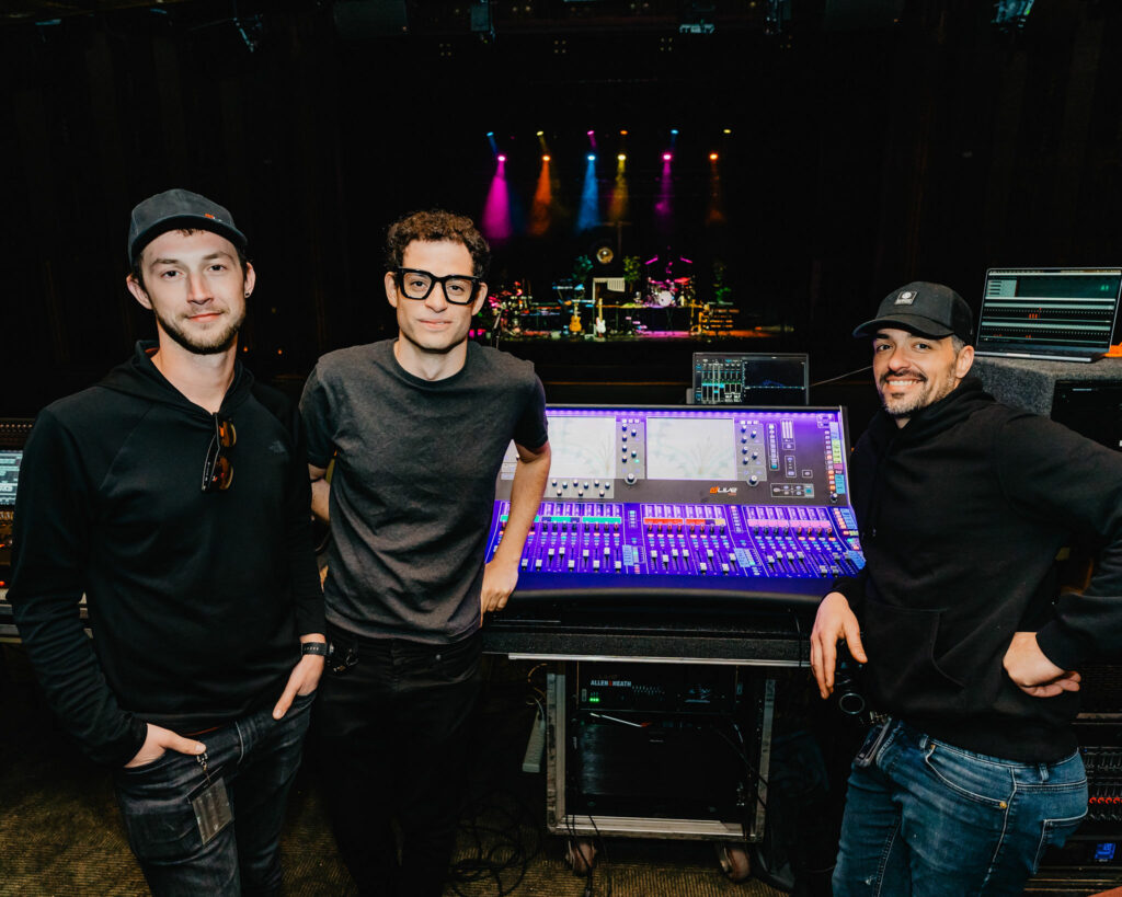 Monitor engineer Alessandro Melchior, Production Director Ben Bloomberg and FOH engineer Jose Ortega have embraced the dLive platform.