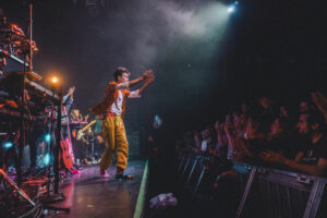 Jacob Collier on stage for his Djesse world tour.